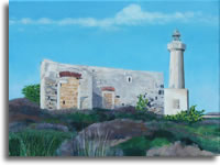 Lighthouse II, Ortigia 16 x 12ins (40 x 30cm)