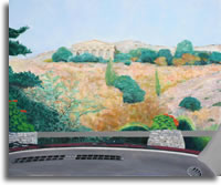 Segesta from the car 36 x 30ins (90 x 75cm)
